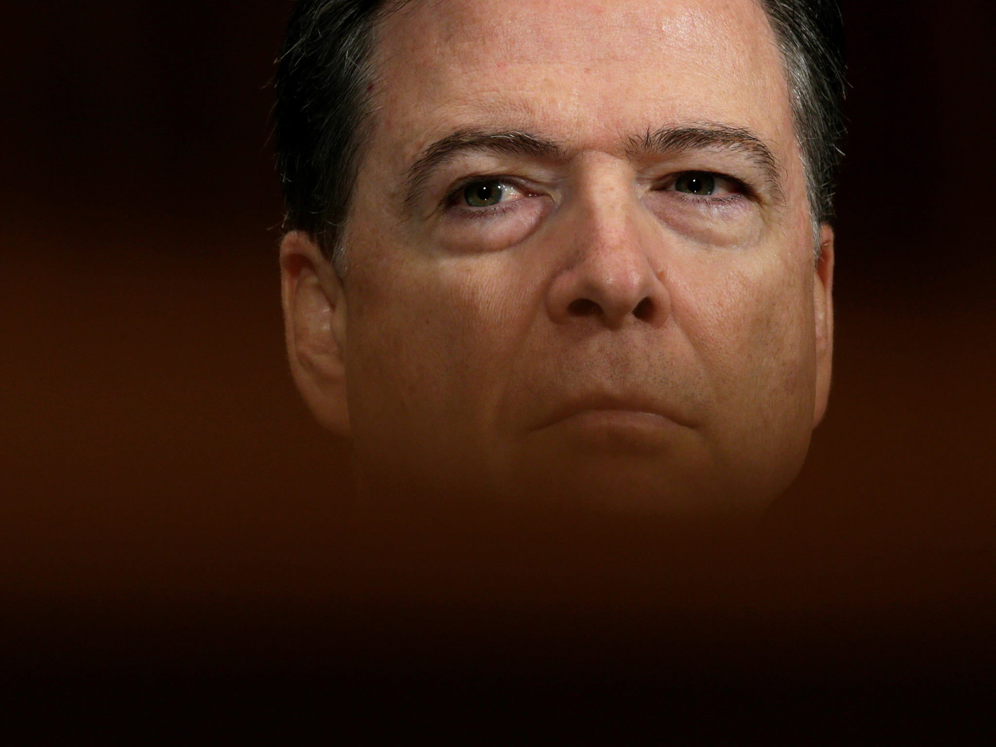 Ex-FBI director James Comey testifies before a Senate Judiciary Committee hearing on 3 May