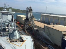 Falmouth Docks crane collapses causing major incident