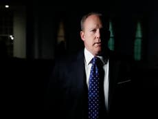 Sean Spicer 'hides in bushes near White House after Comey sacking'