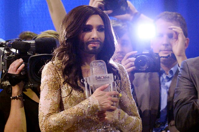 <p>Conchita Wurst was the winner of Eurovision 2014</p>