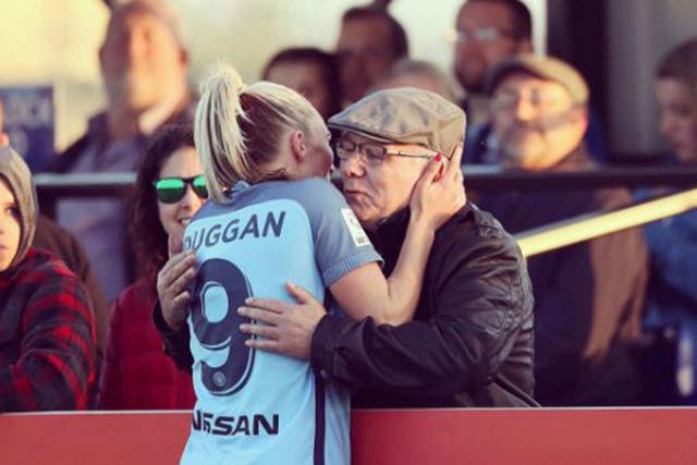 Toni Duggan dedicated her match-winning heroics to her grandad