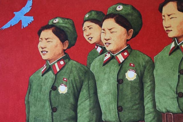 North Korea defector art