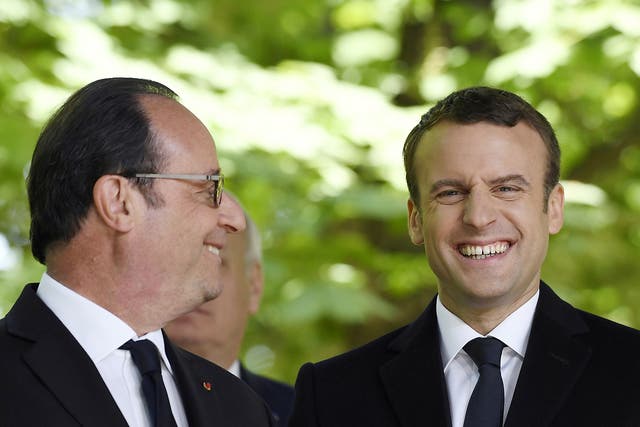 All smiles: the hack of Emmanuel Macron’s campaign turned out to be an anticlimax