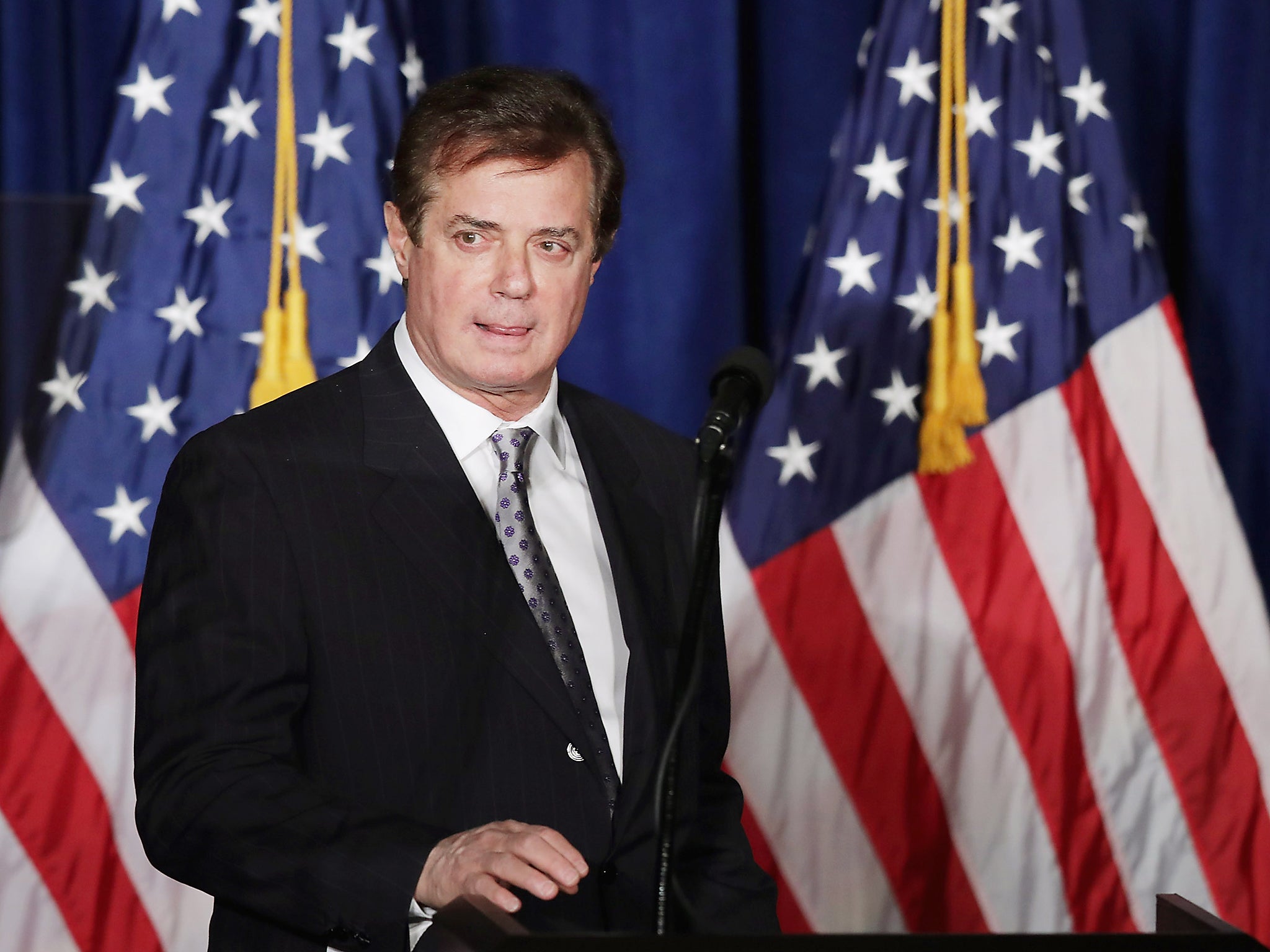Paul Manafort was forced to resign from his position as Trump campaign manager amid revelations over business deals in Ukraine