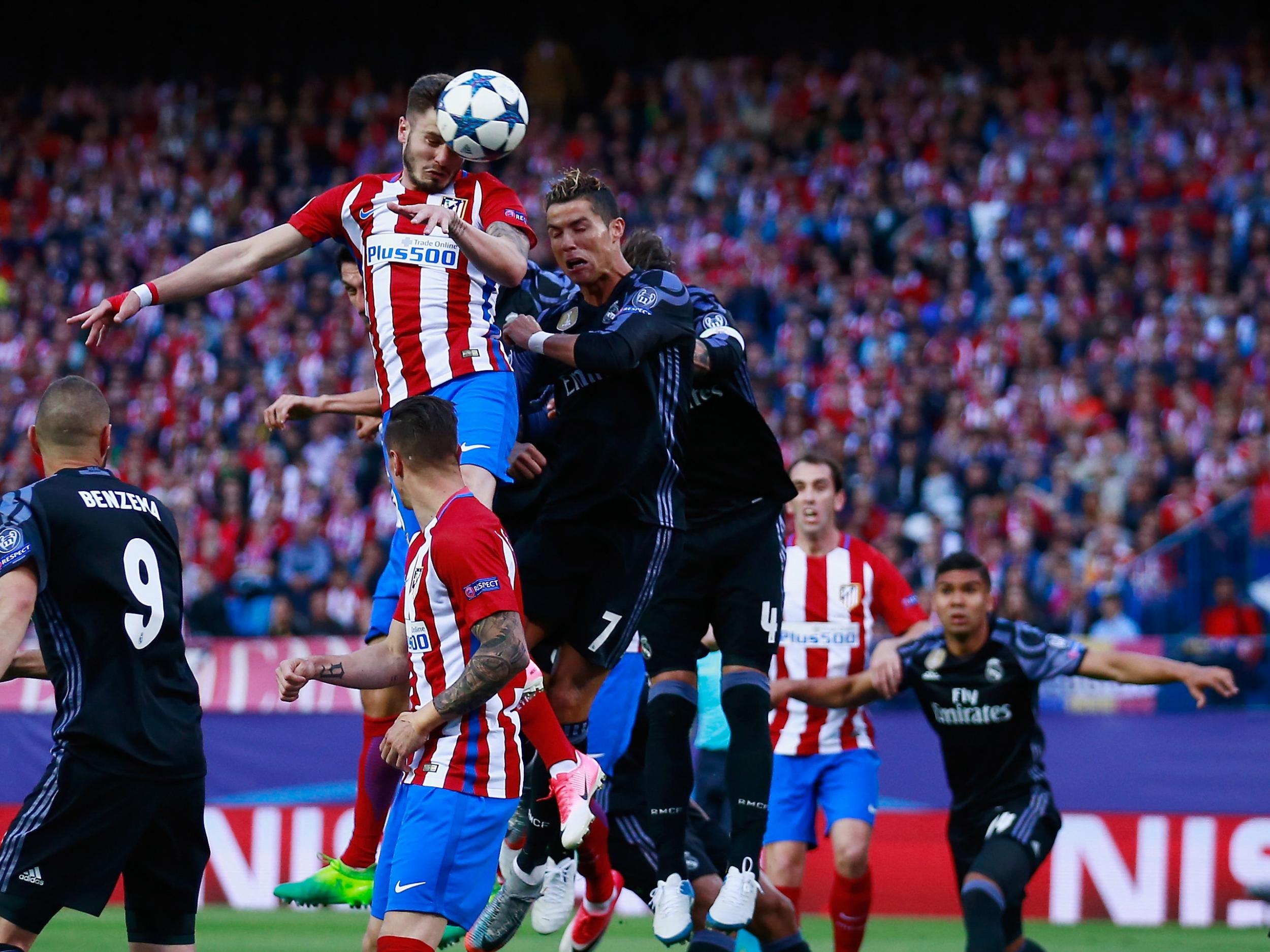 Saul Niguez opened the scoring with a powerful header