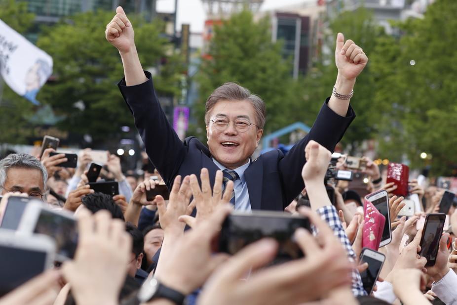 Moon believes in dialogue, rather than outside powers forcing North Korea to democratise