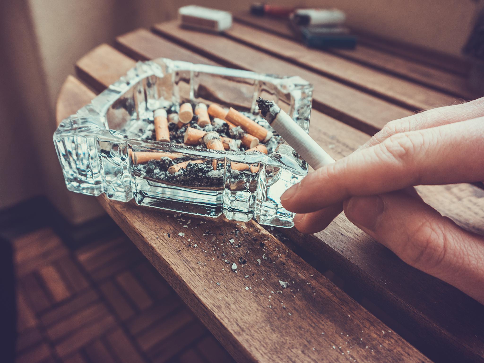 Smoking in all enclosed work places was banned in England in 2007