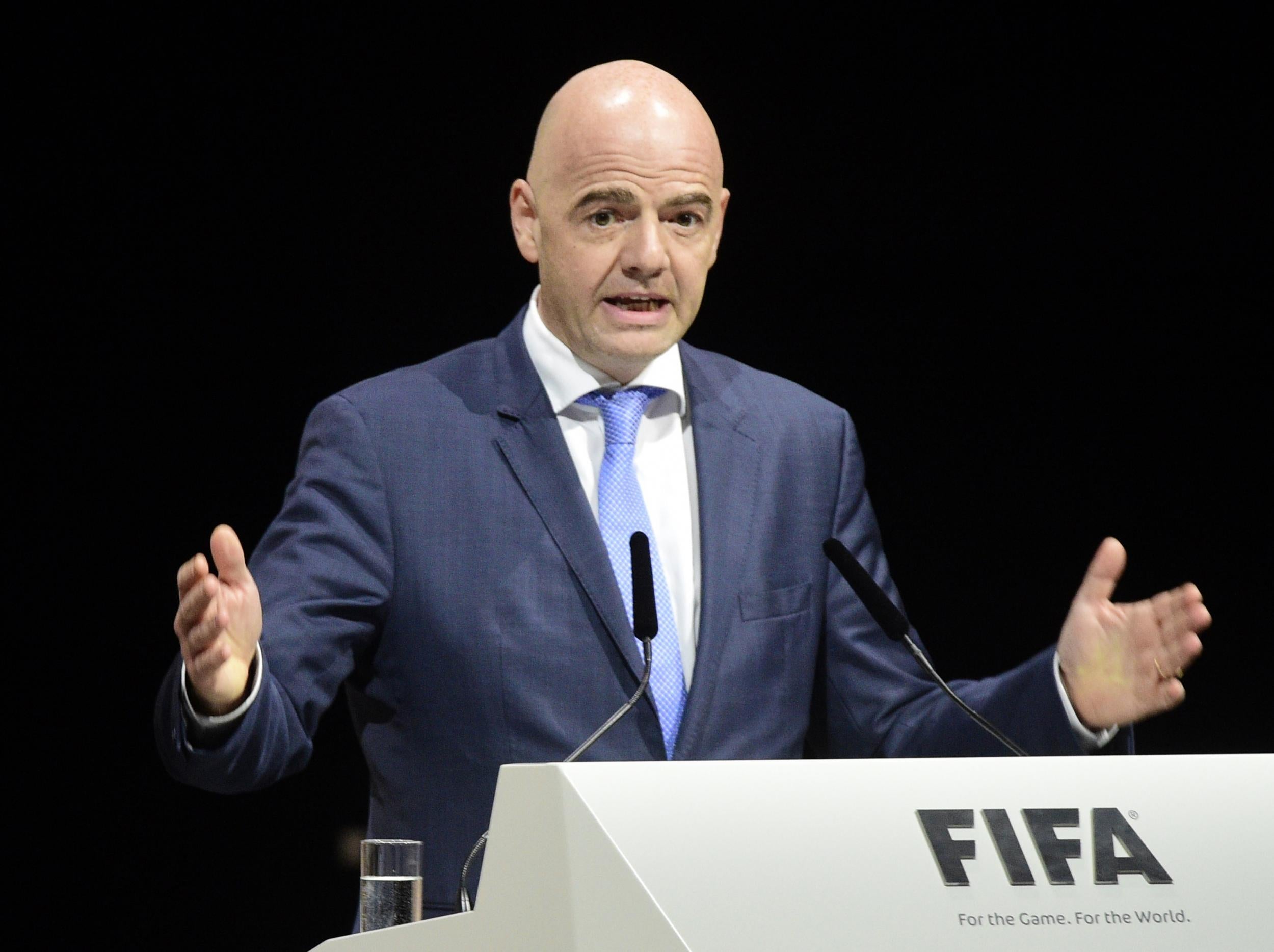 Infantino believes his organisation is the target of 'fake news'