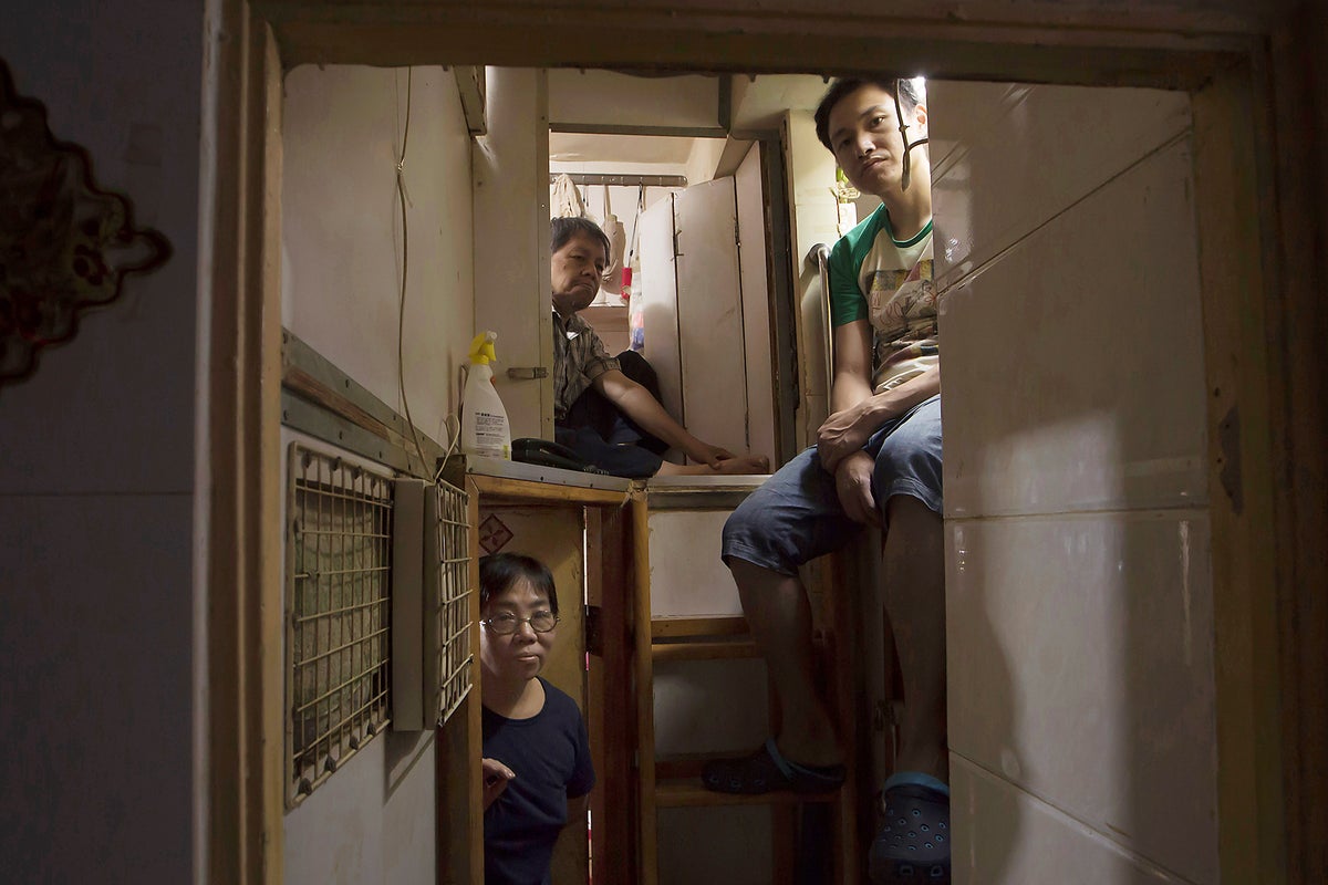 Inside the smallest houses in the world called 'coffin homes'