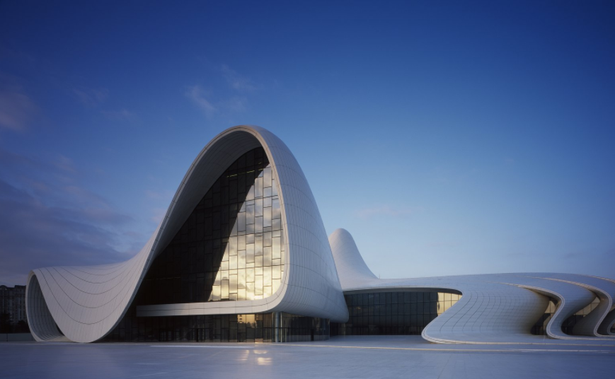 The city's Heydar Aliyev Centre a masterwork of Zaha Hadid’s