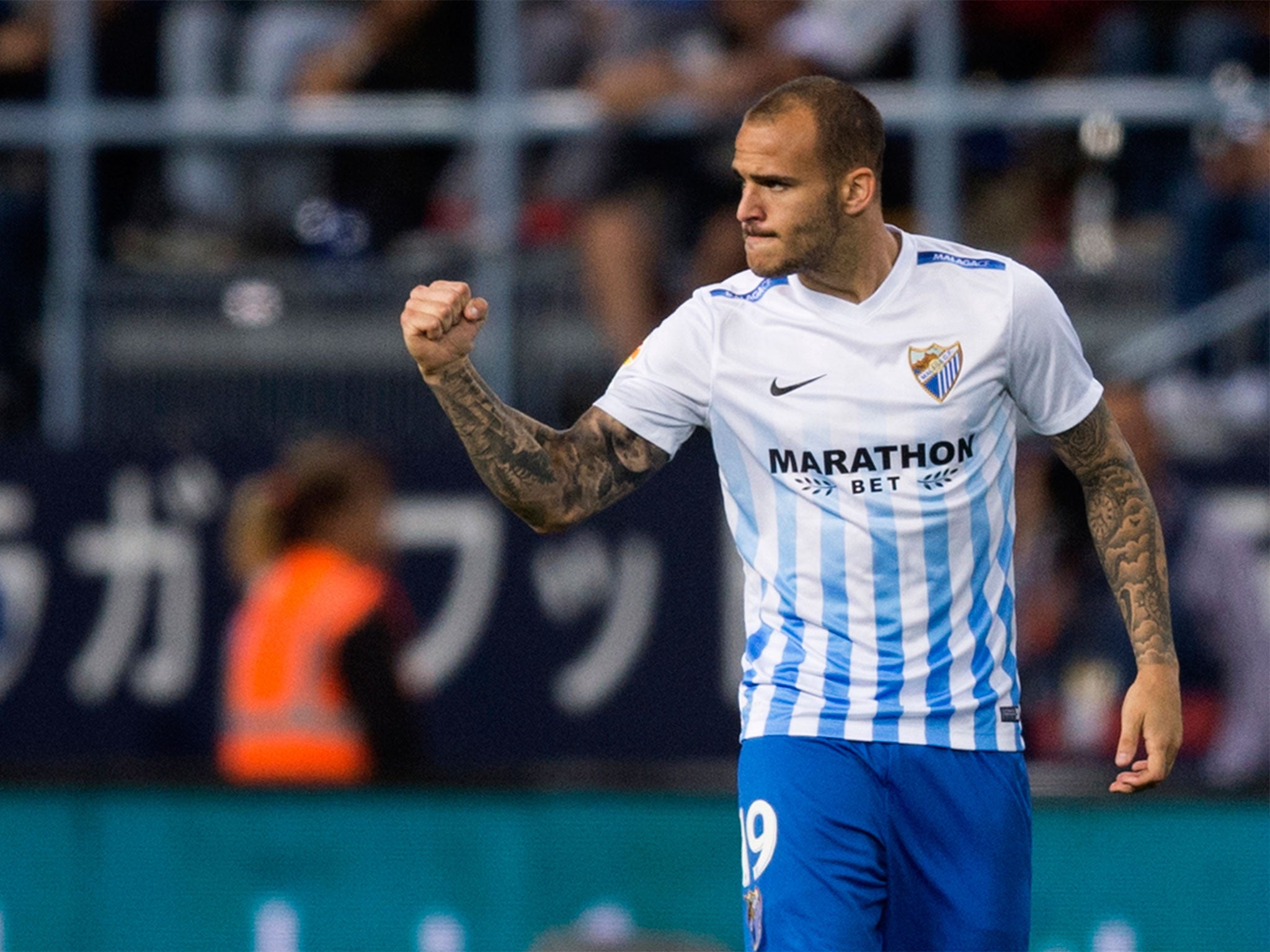 Sandro Ramirez in action for Malaga