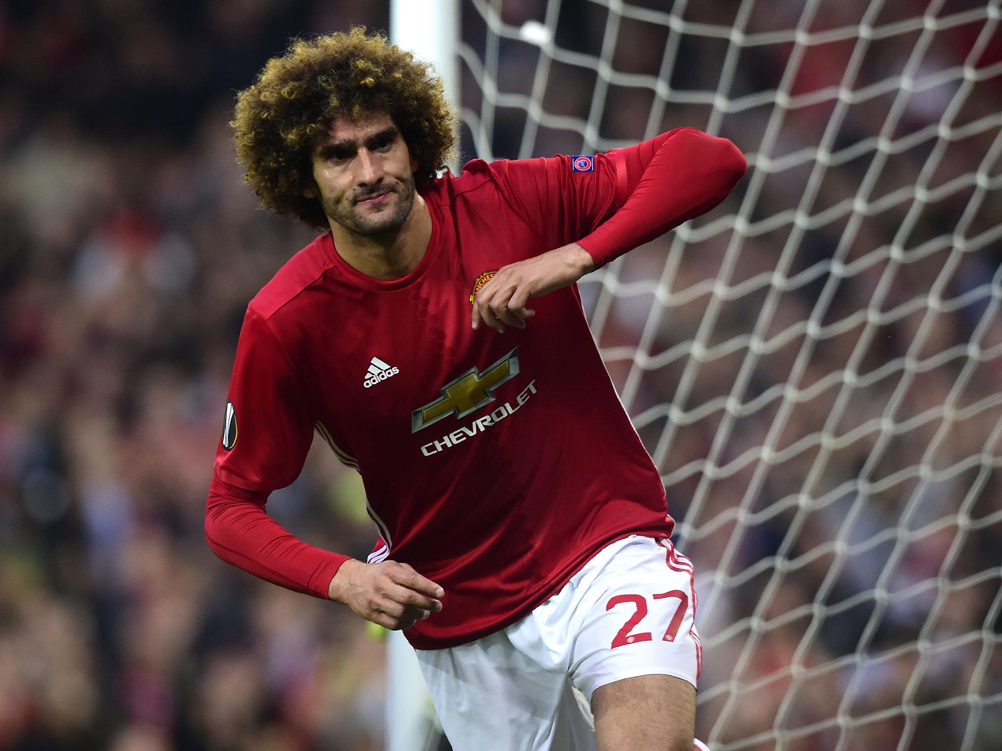 Fellaini scored the important first goal of the game (Getty)