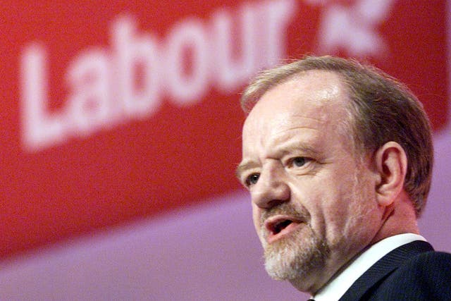 Former Foreign Secretary Robin Cook delivers a speech at the year 2000 Labour Party Conference in Brighton