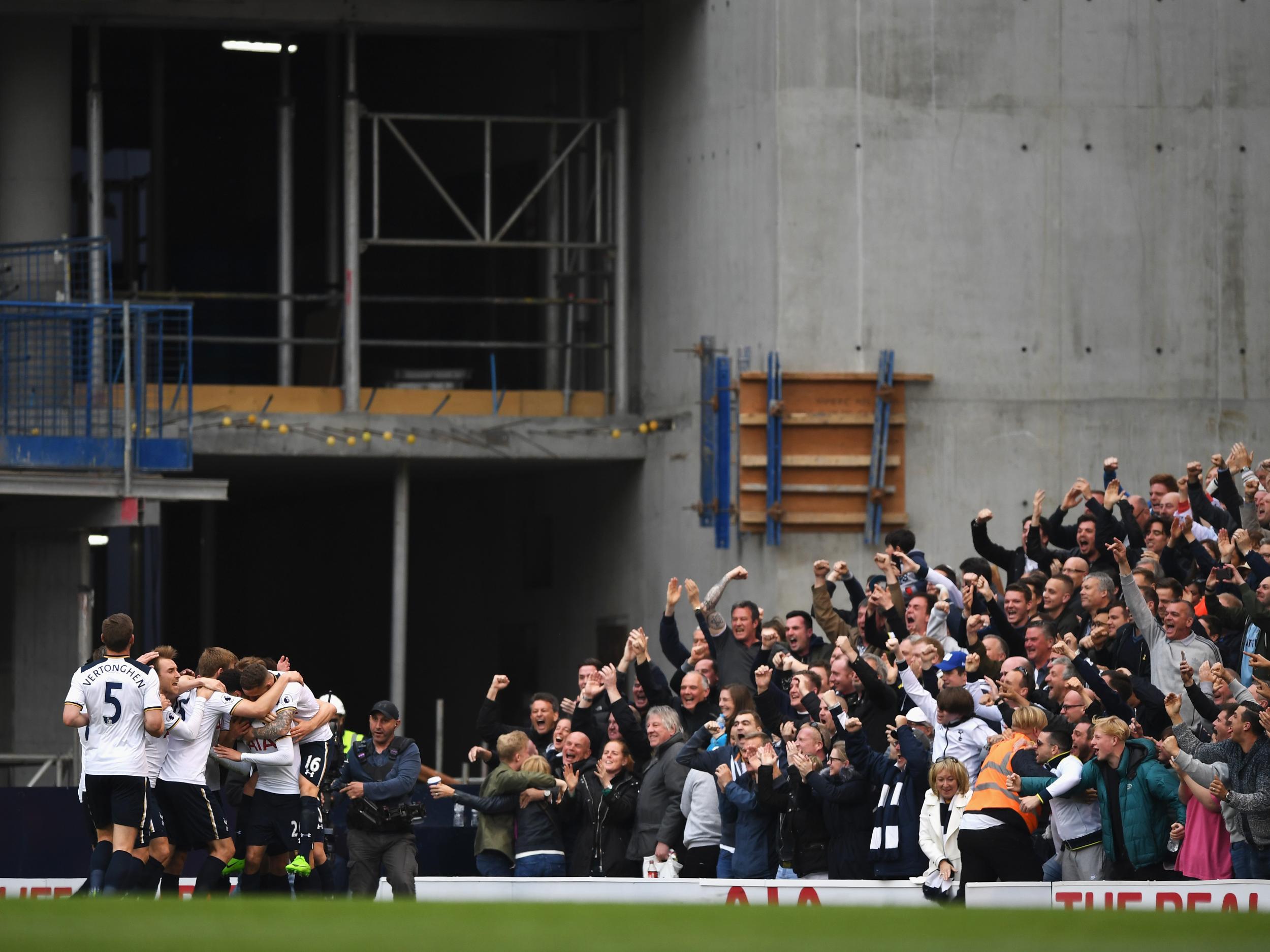 Spurs won the final north London derby at White Hart Lane