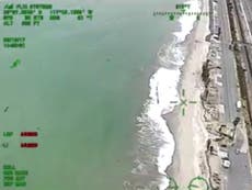 Paddleboarders warned about sharks from helicopter in California 
