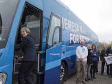 Theresa May using Remain's Brexit campaign bus to tour country