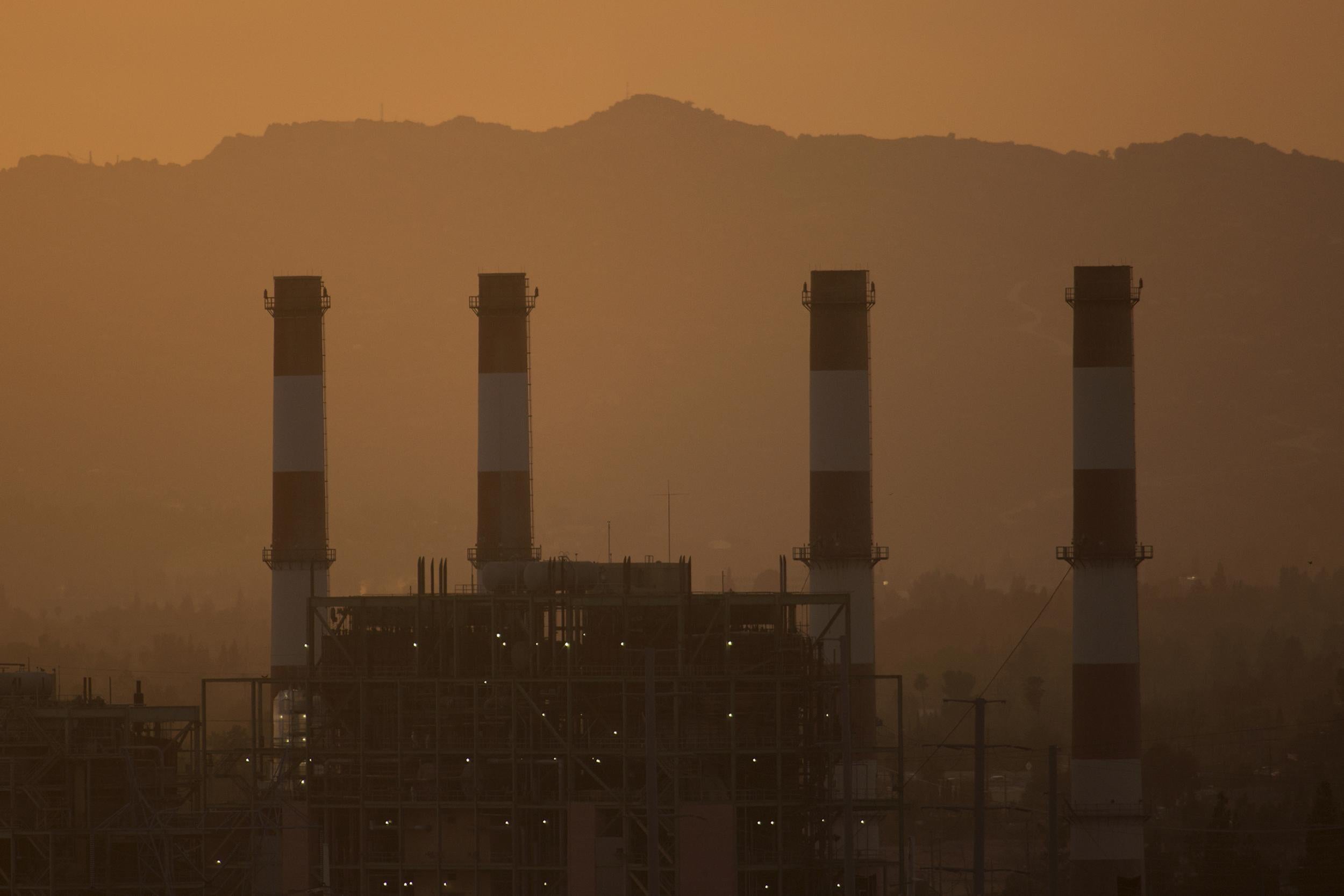 Valley Generating Station in Sun Valley, California. According to scientists, carbon dioxide levels in the US reached a new high in 2016. 