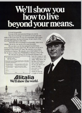 The glory days of Alitalia