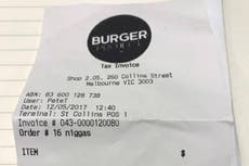 Waiter fired after black customer finds racial slur on receipt