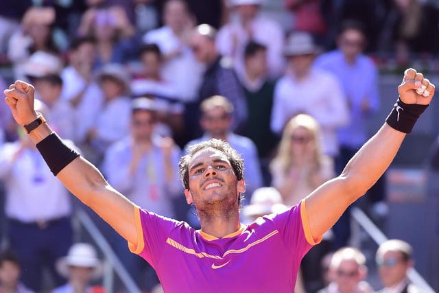 Nadal ended a seven-match losing streak against Djokovic