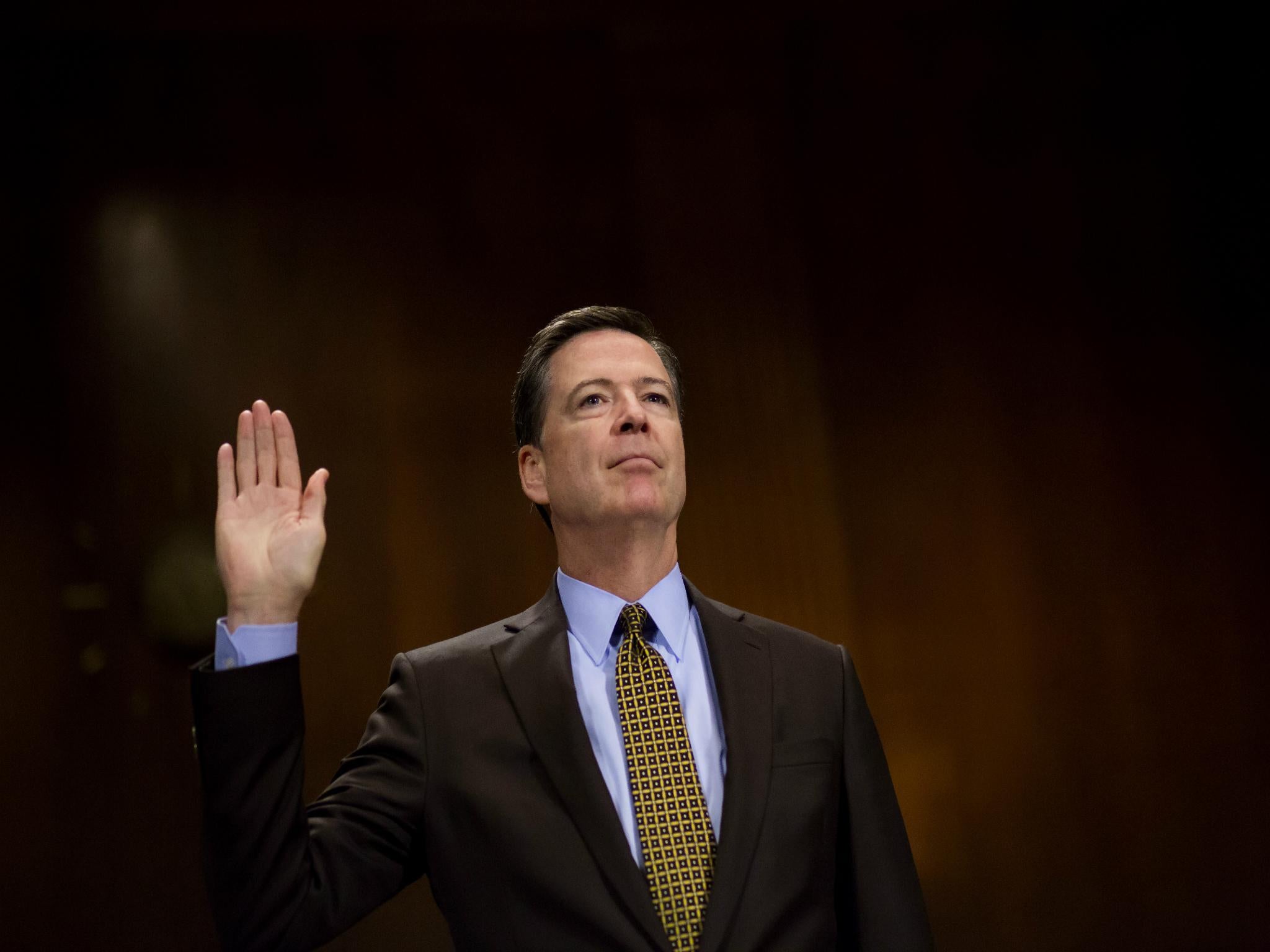 Former FBI Director James Comey says he is willing to testify publicly in front of the Senate