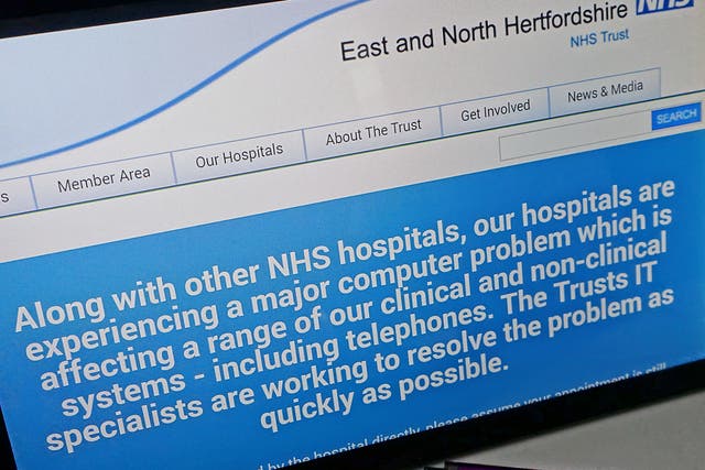 NHS website affected by international computer cyber attack