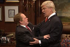 Sean Spicer and Donald Trump just kissed on SNL