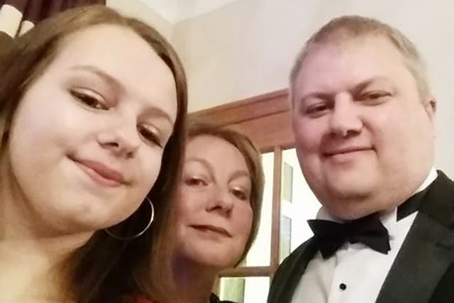 Bethany Fitton (left) with her parents, Estelle and Richard. Her father said losing his daughter to suicide was ‘the last thing I ever expected to happen’