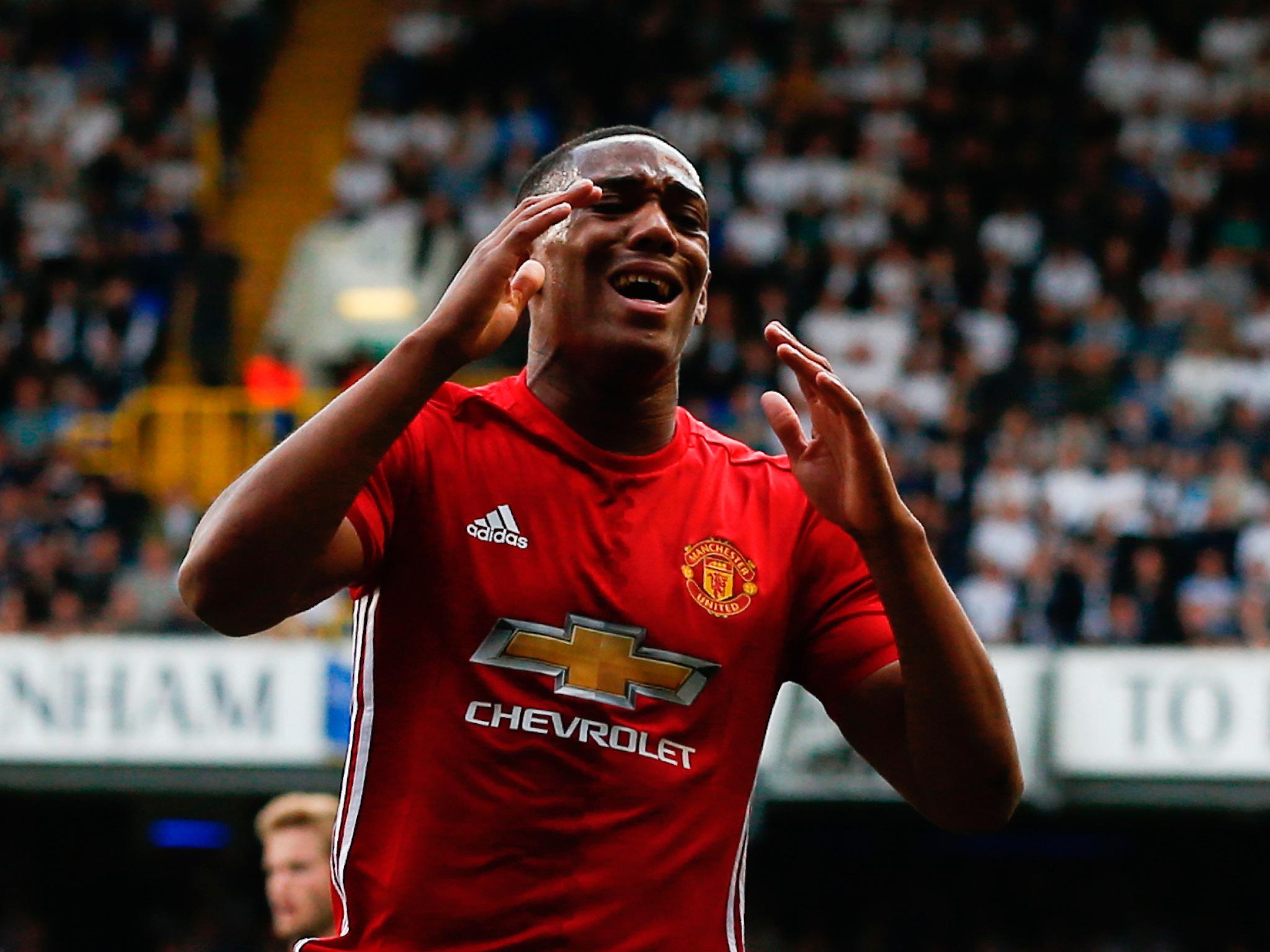 Anthony Martial made just 18 league starts for United this season