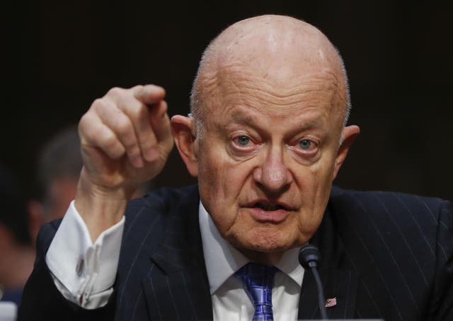 Mr Clapper appeared on Capitol Hill earlier this month