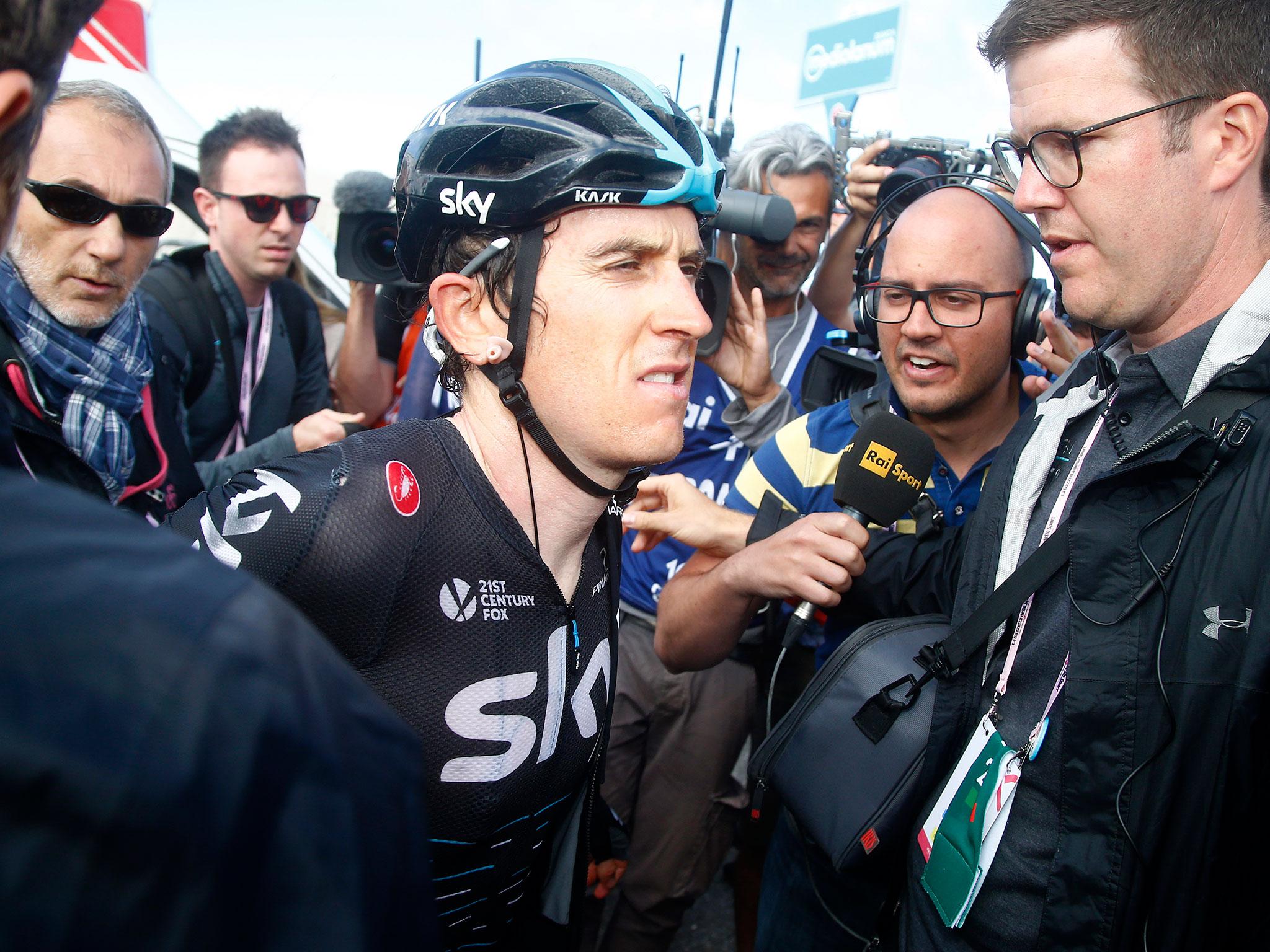 Geraint Thomas hit out against the race organisers