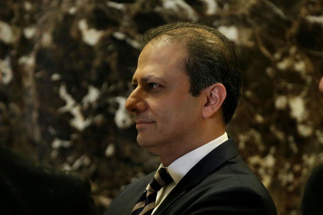 It was originally believed Mr Trump would ask Mr Bharara to stay on