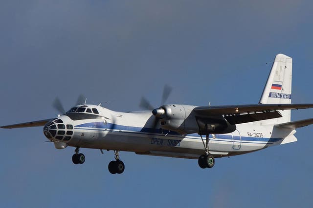 RAF personnel will be on board the Russian Antonov An-30B as it conducts its flights