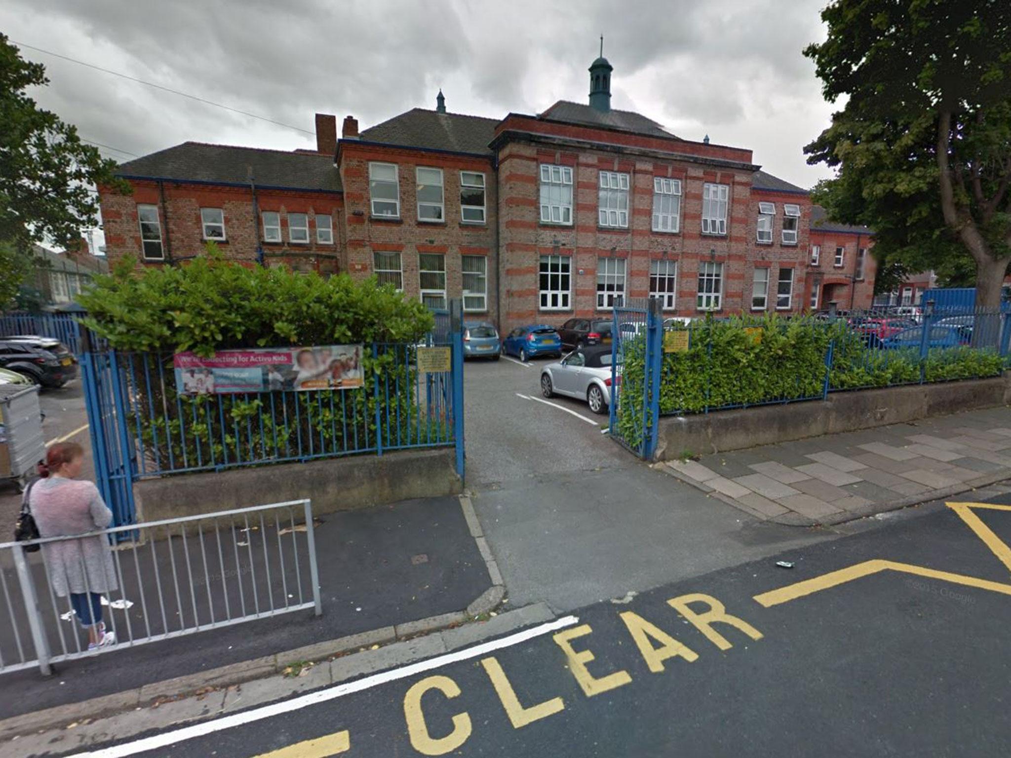 Devonshire Park Primary School was evacuated after the attack