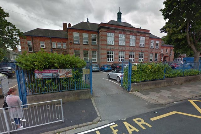 Devonshire Park Primary School was evacuated after the attack