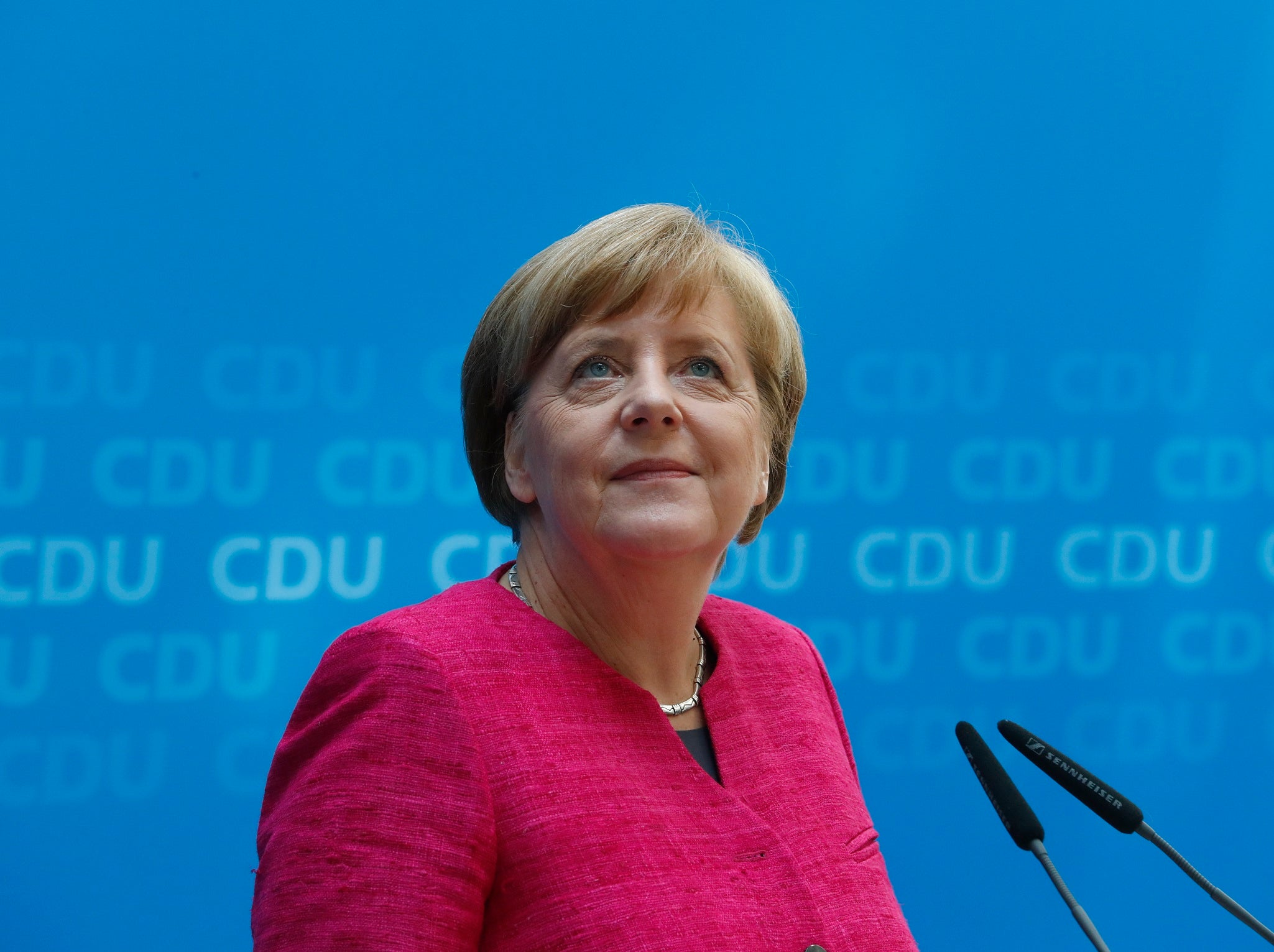 Angela Merkel addressed German-Turkish relations during a press conference in Berlin