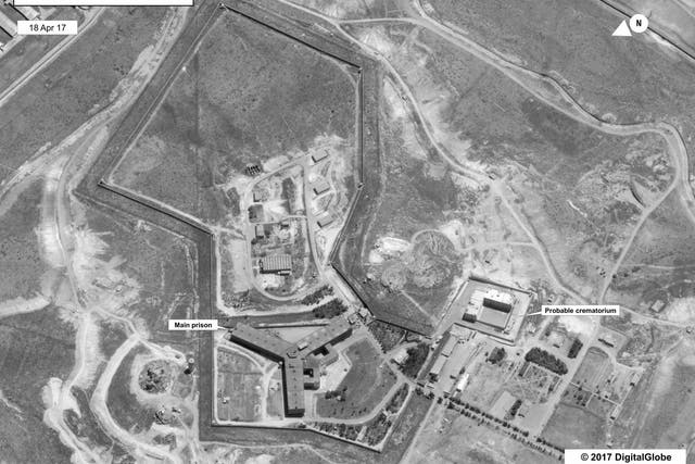 The State Department said it believed the facility had been built at a prison north of Damascus