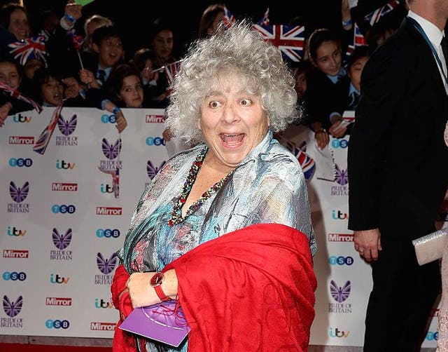 Miriam Margolyes at the Pride of Britain awards in 2016