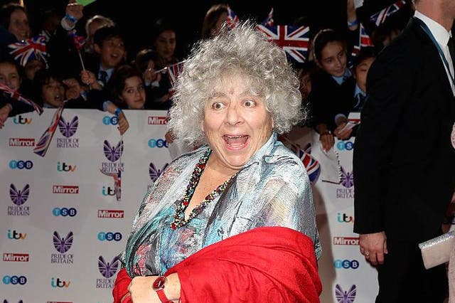 Miriam Margolyes at the Pride of Britain awards in 2016