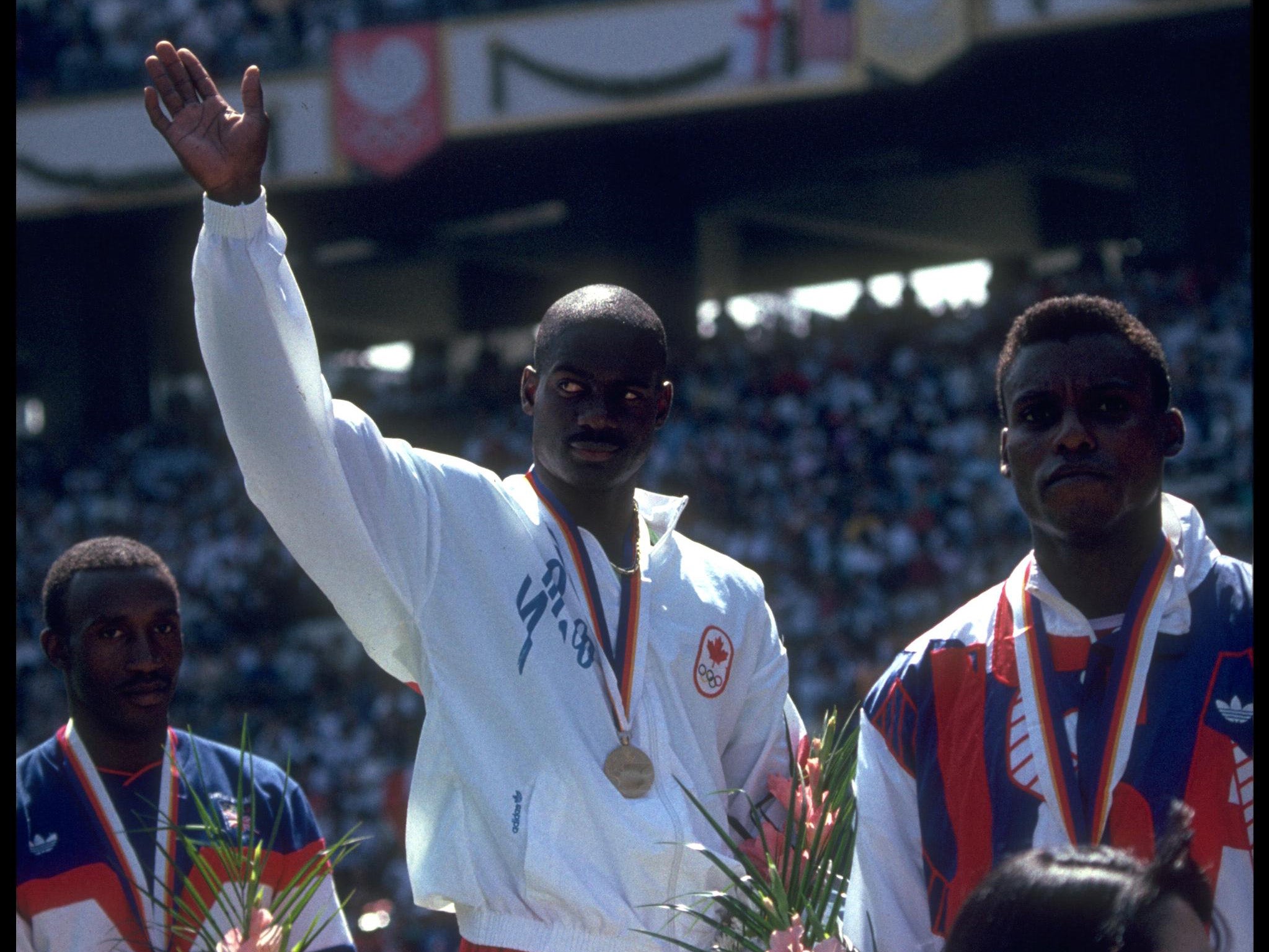 Johnson finished ahead Brit Linford Christie