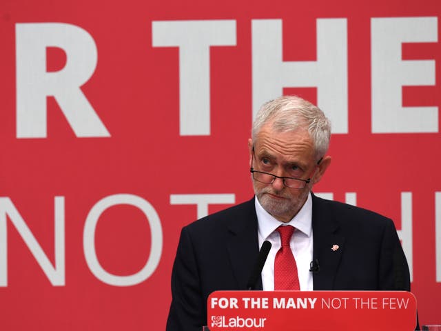 The Labour leader unveiled his manifesto for the general election in Bradford