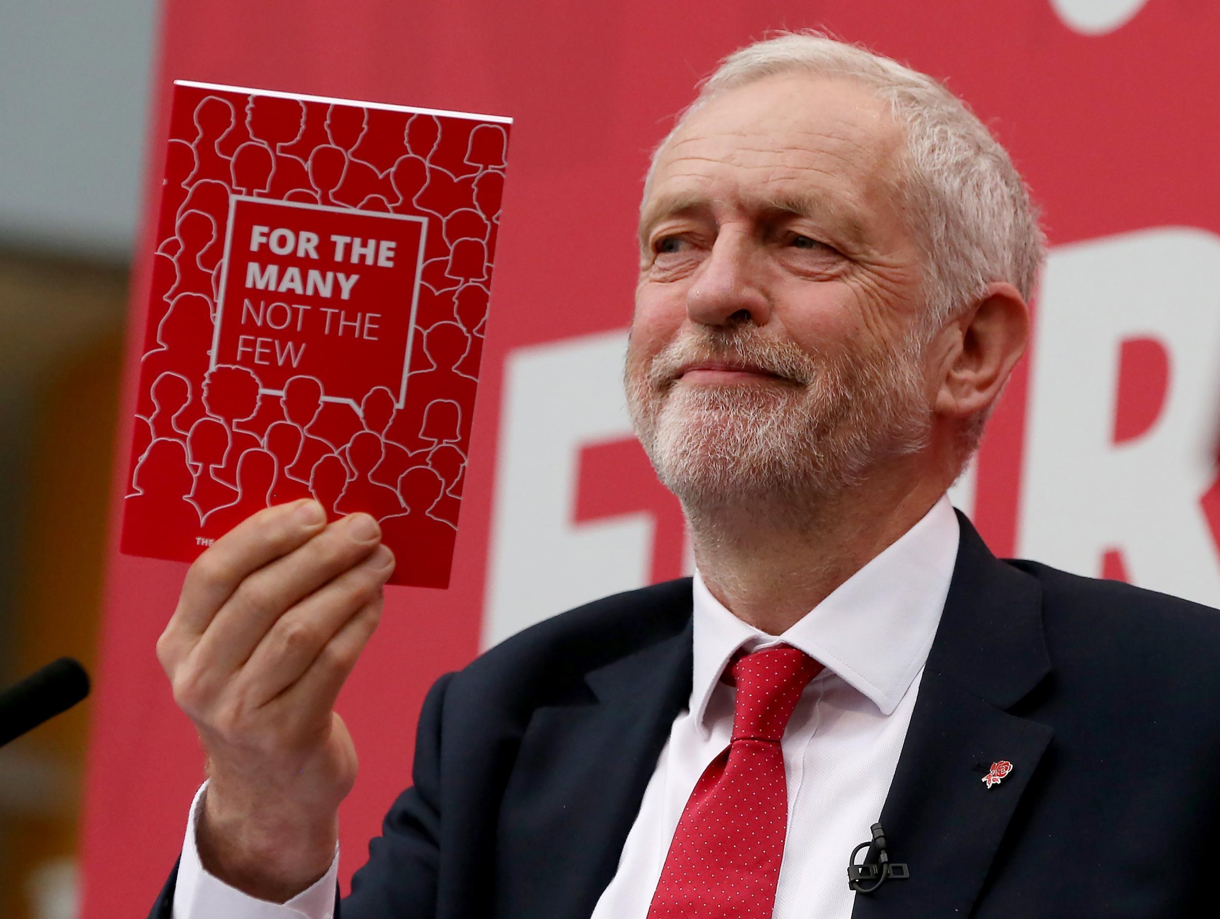 Jeremy Corbyn unveiled the Labour Party manifesto
