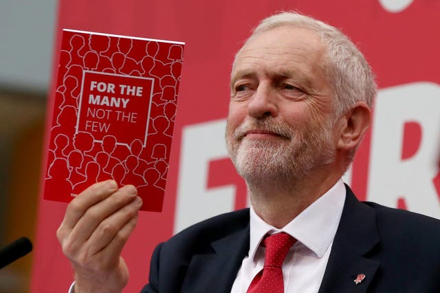 Jeremy Corbyn unveiled the Labour Party manifesto 