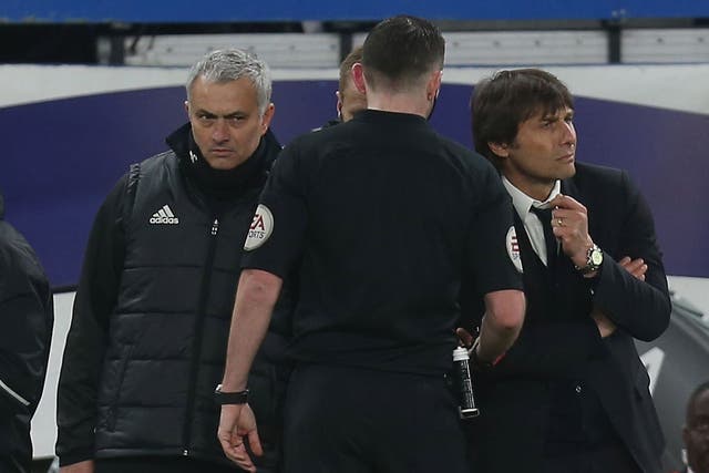 Jose Mourinho was unimpressed with Michael Oliver's decision to send off Ander Herrera