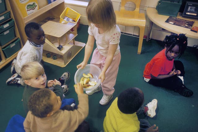 Parents of younger children have been promised 30 hours free childcare