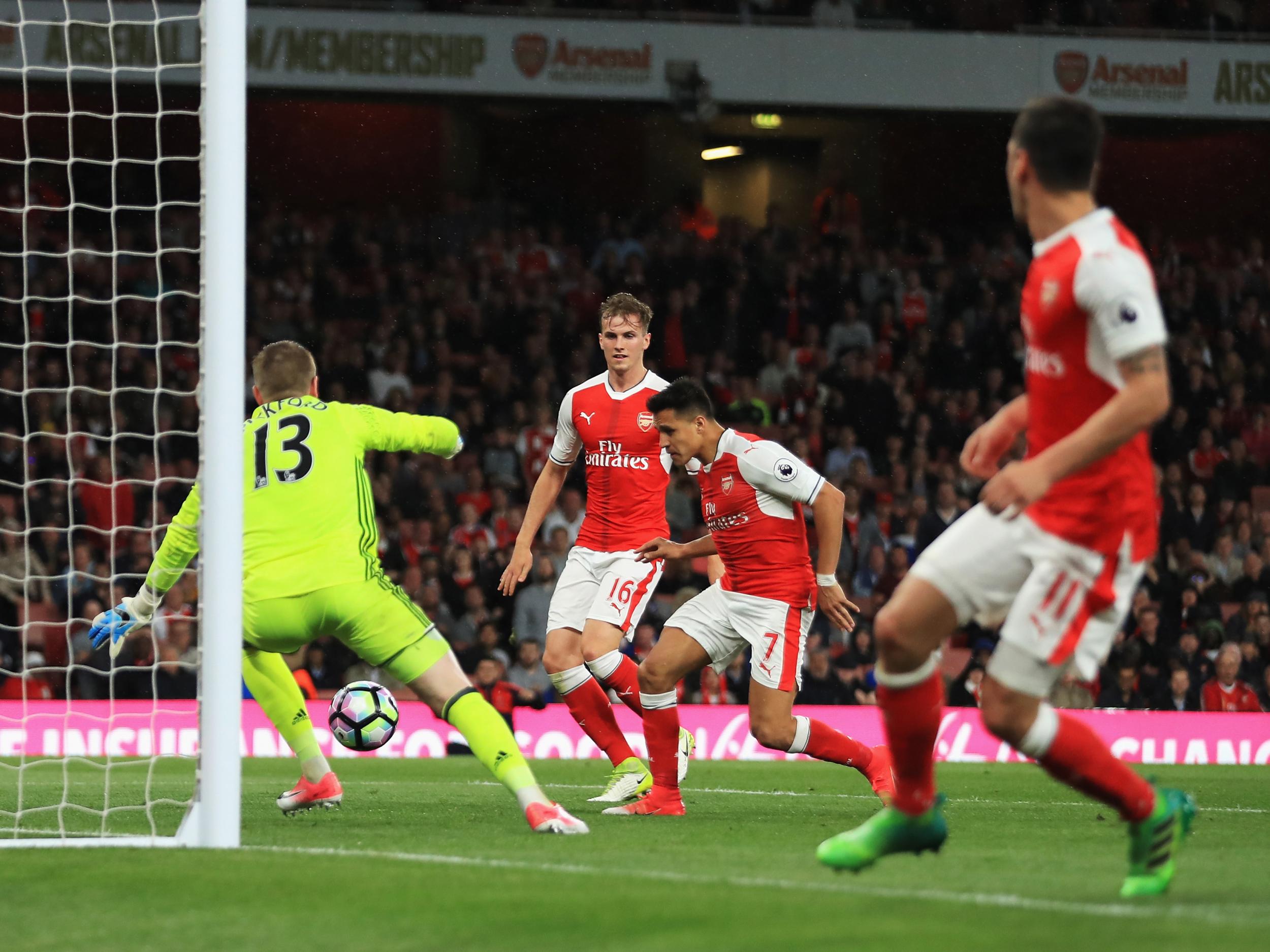 Sanchez scored two late goals against Sunderland