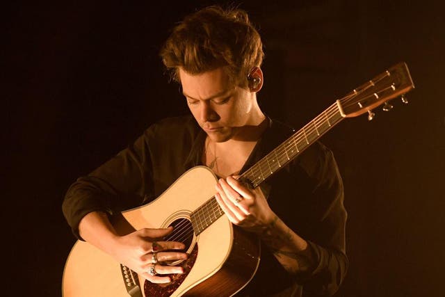 Harry Styles performs material from his debut solo album