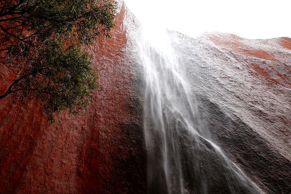 Lisa was one of the rare number of tourists who get to see the waterfalls