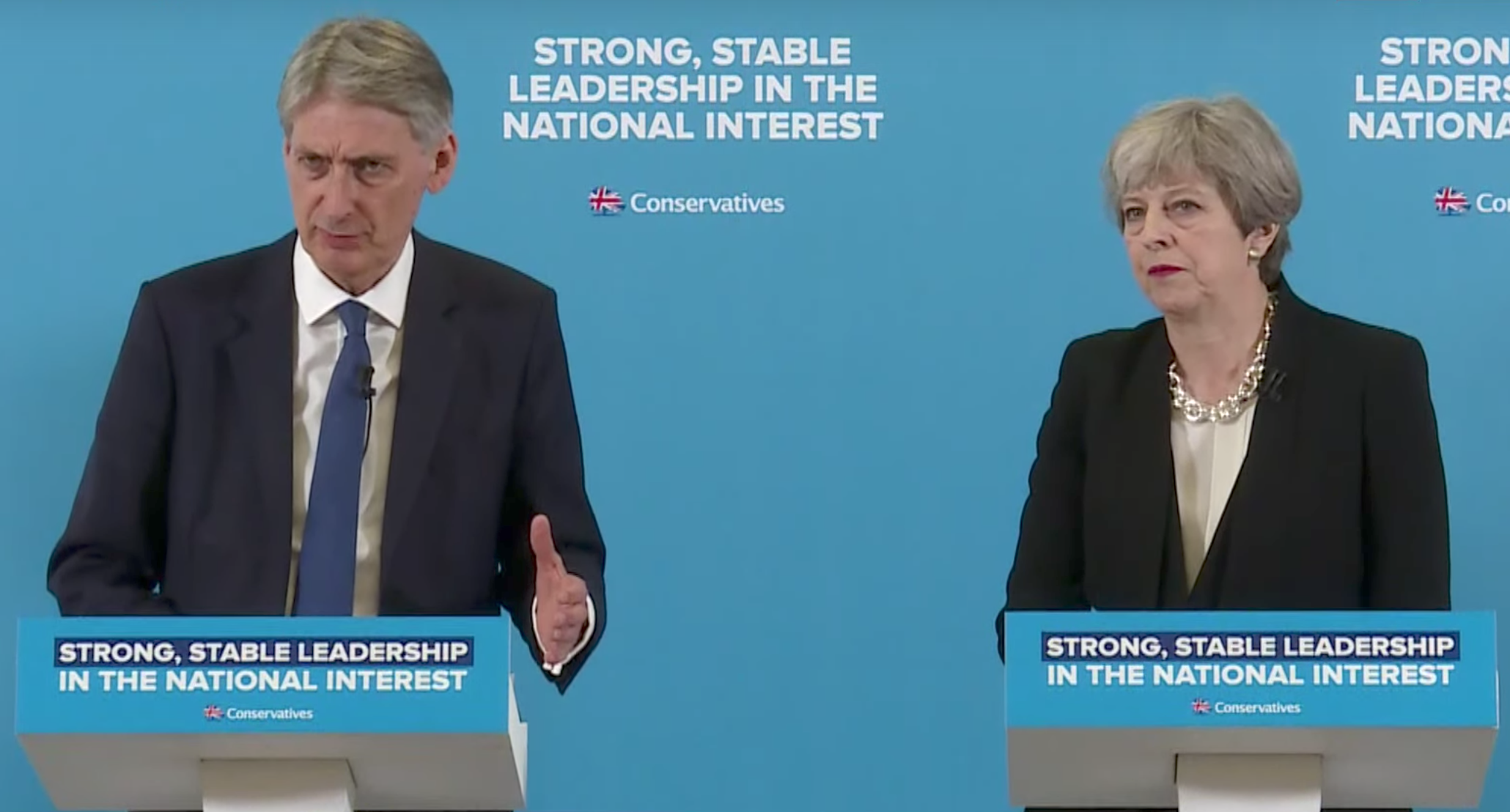 Philip Hammond on the campaign trail with Theresa May ahead of the general election