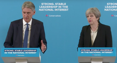 Theresa May refuses to back Hammond for Chancellor after the election